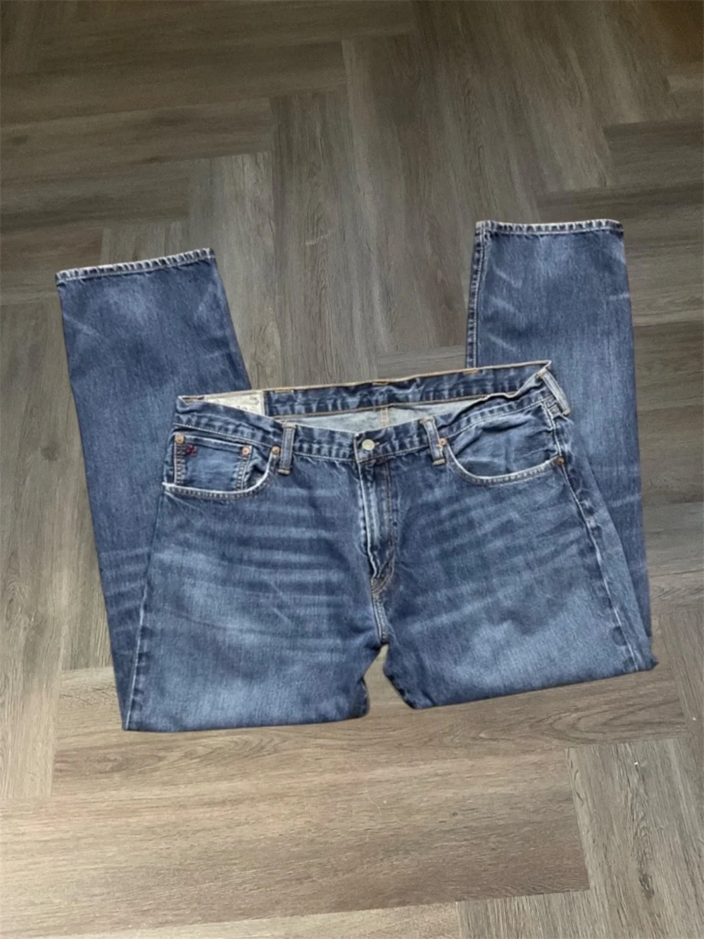 Vintage Polo Ralph Lauren Authentic Dungarees Straight Leg Jeans Mens 38x30 Blue